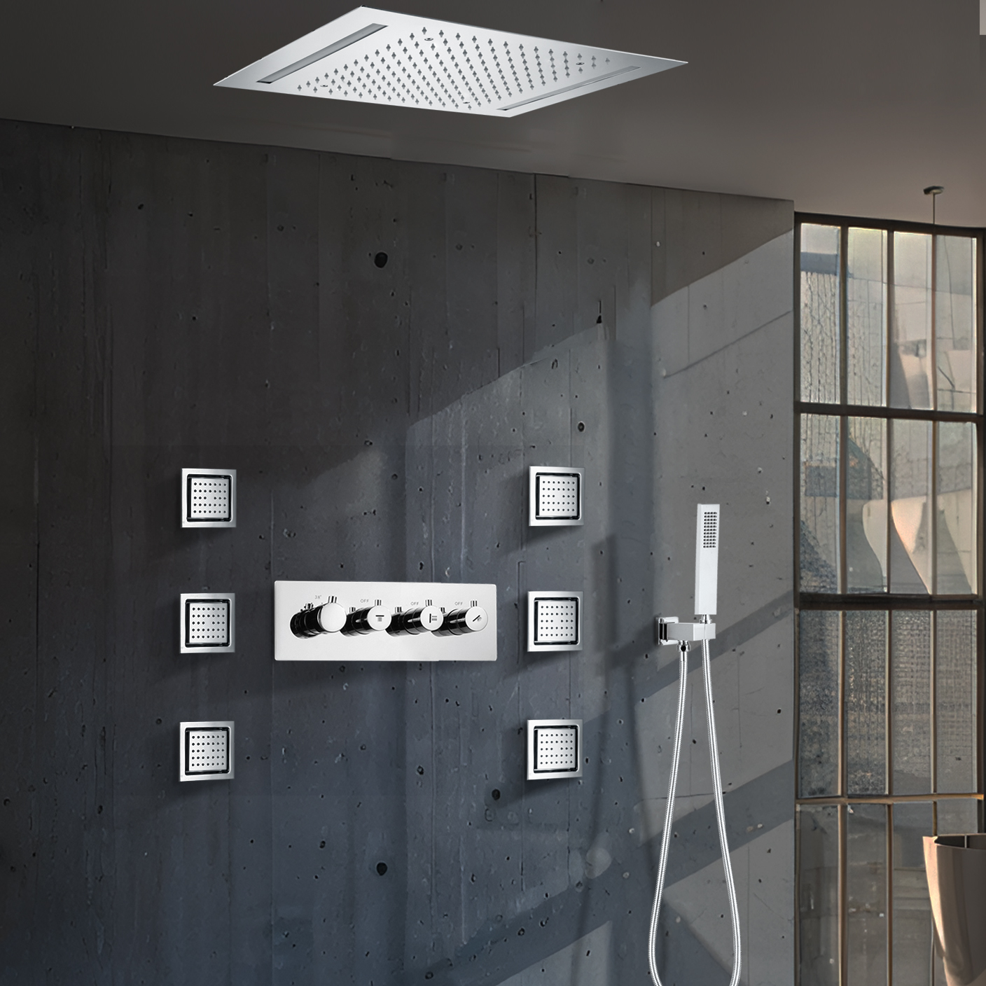 Sistema de ducha tipo lluvia