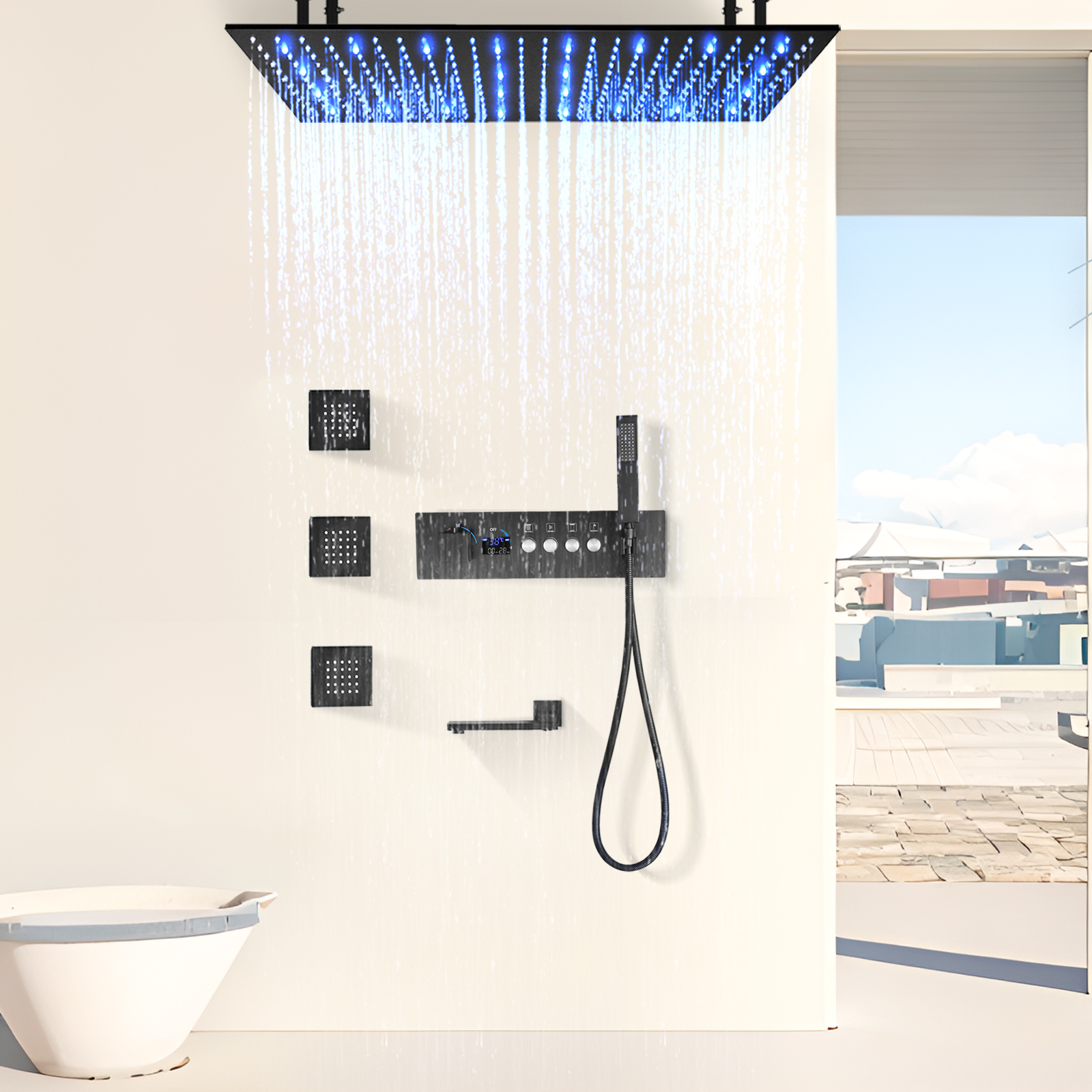 Sistema de ducha tipo lluvia