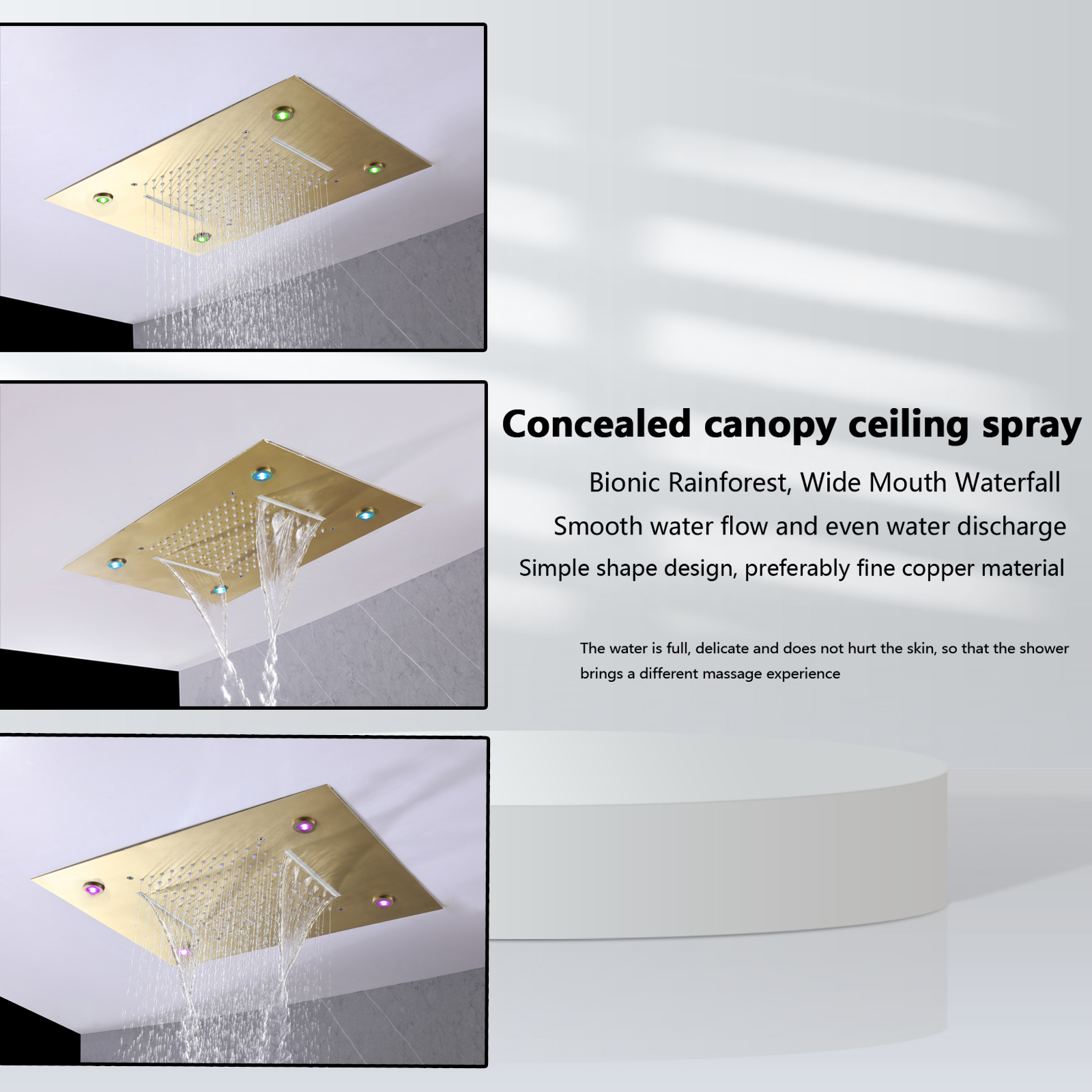 Sistema de ducha tipo lluvia