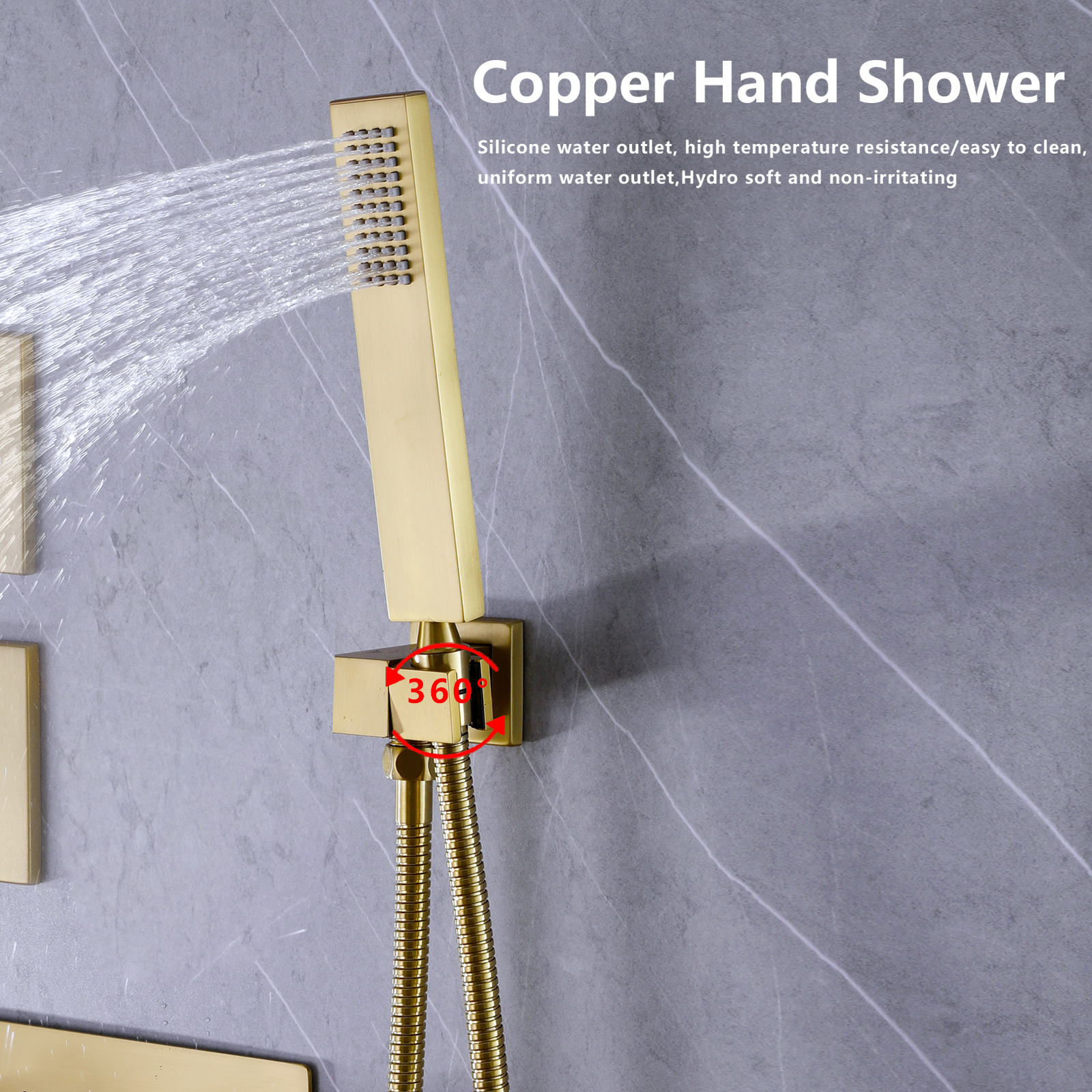 Sistema de ducha negro