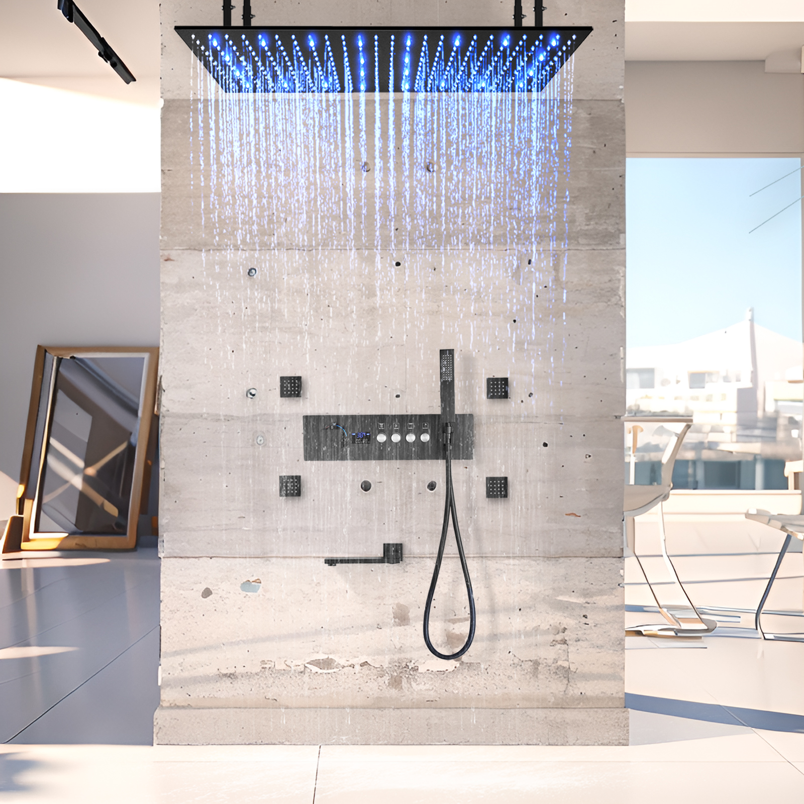 Sistema de ducha tipo lluvia