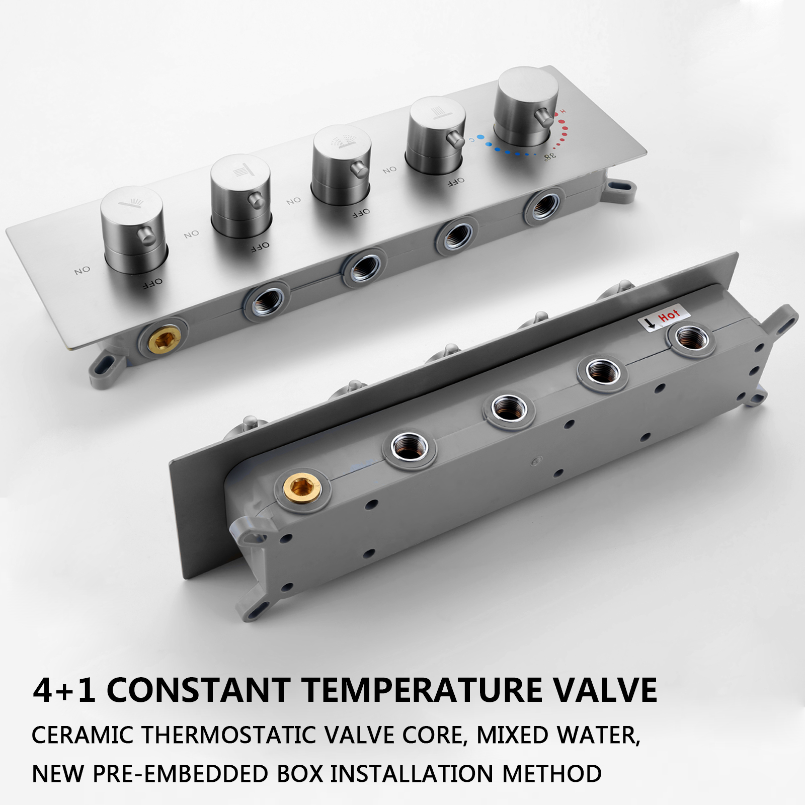 cabezal de ducha llevado