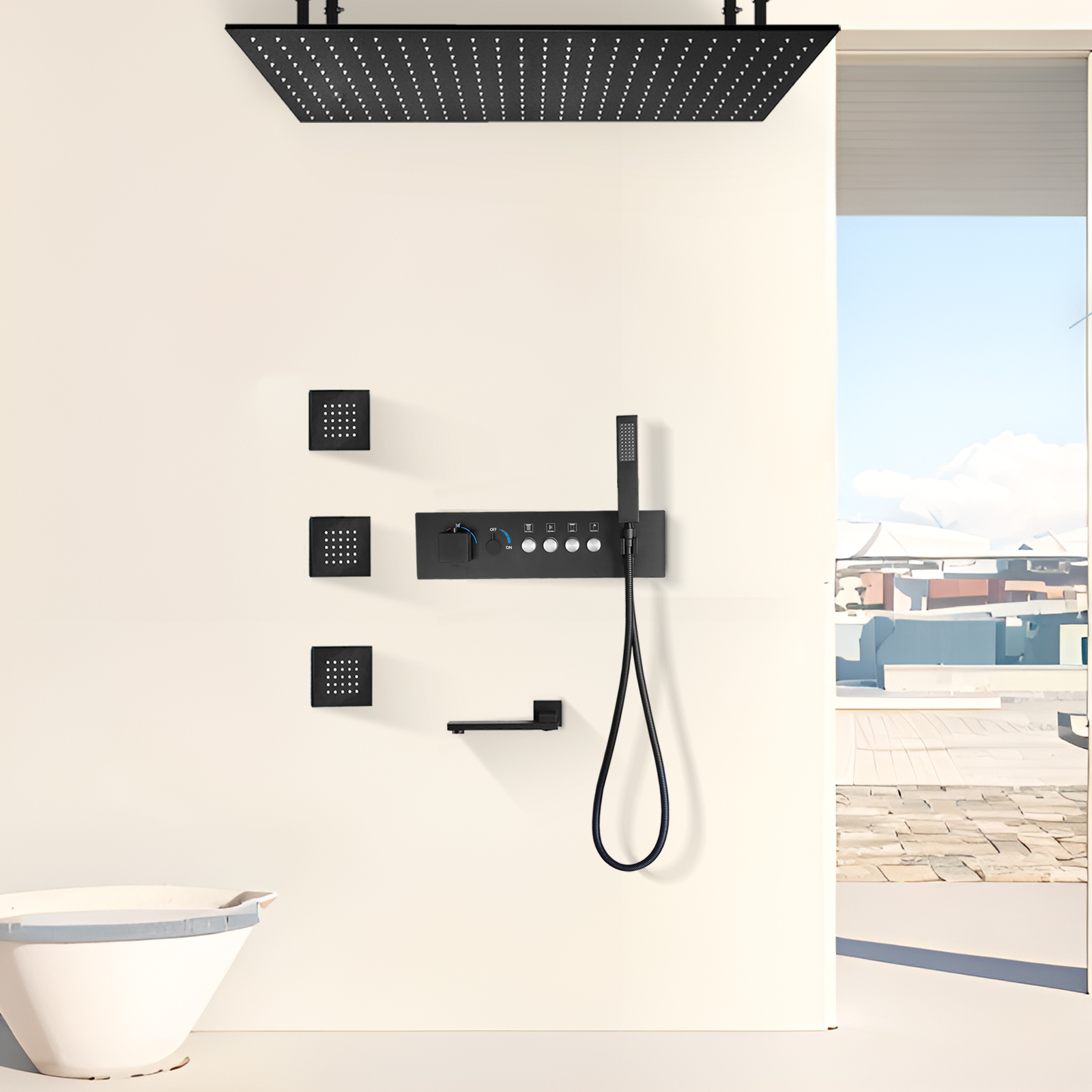 Sistema de ducha tipo lluvia