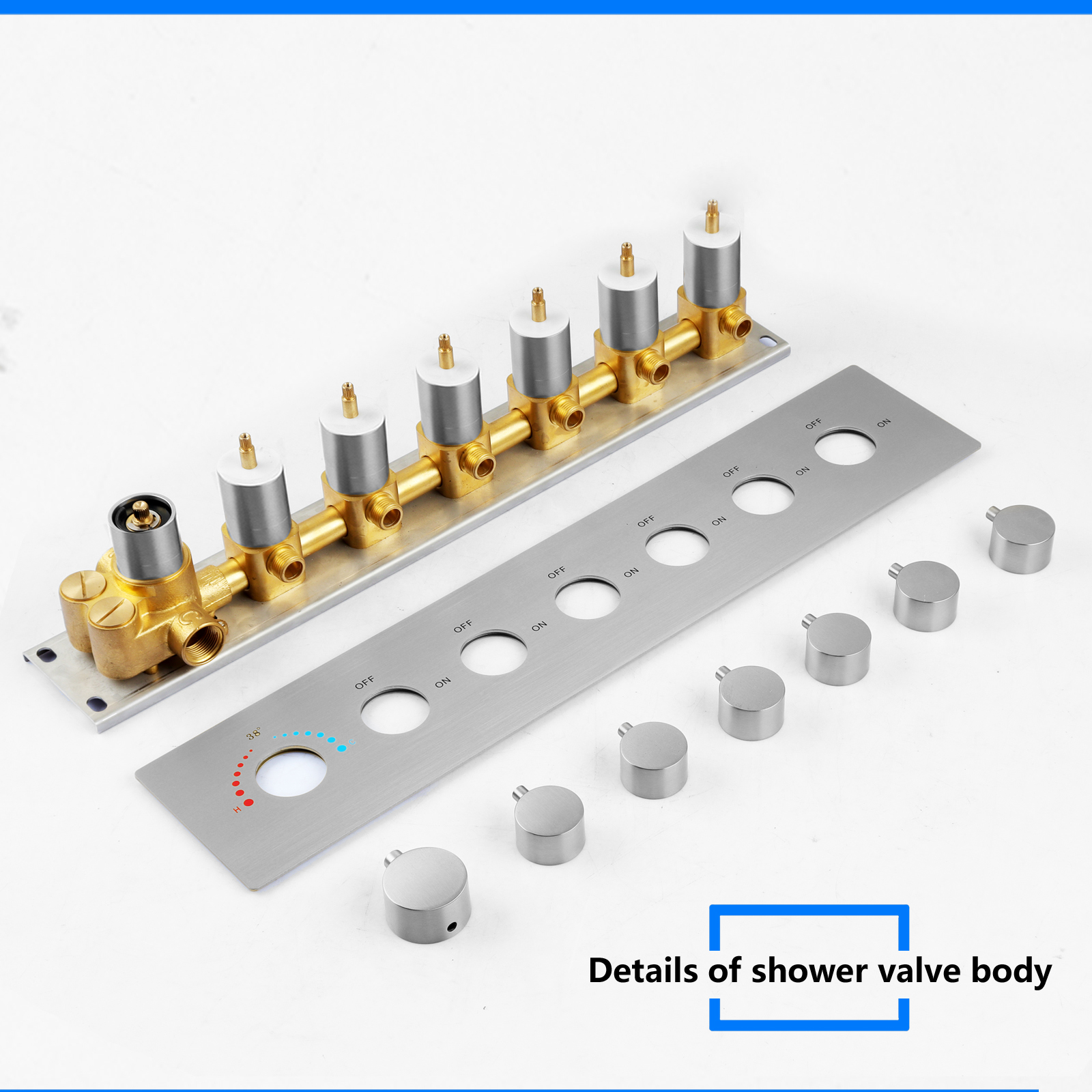sistema de ducha montado en la pared