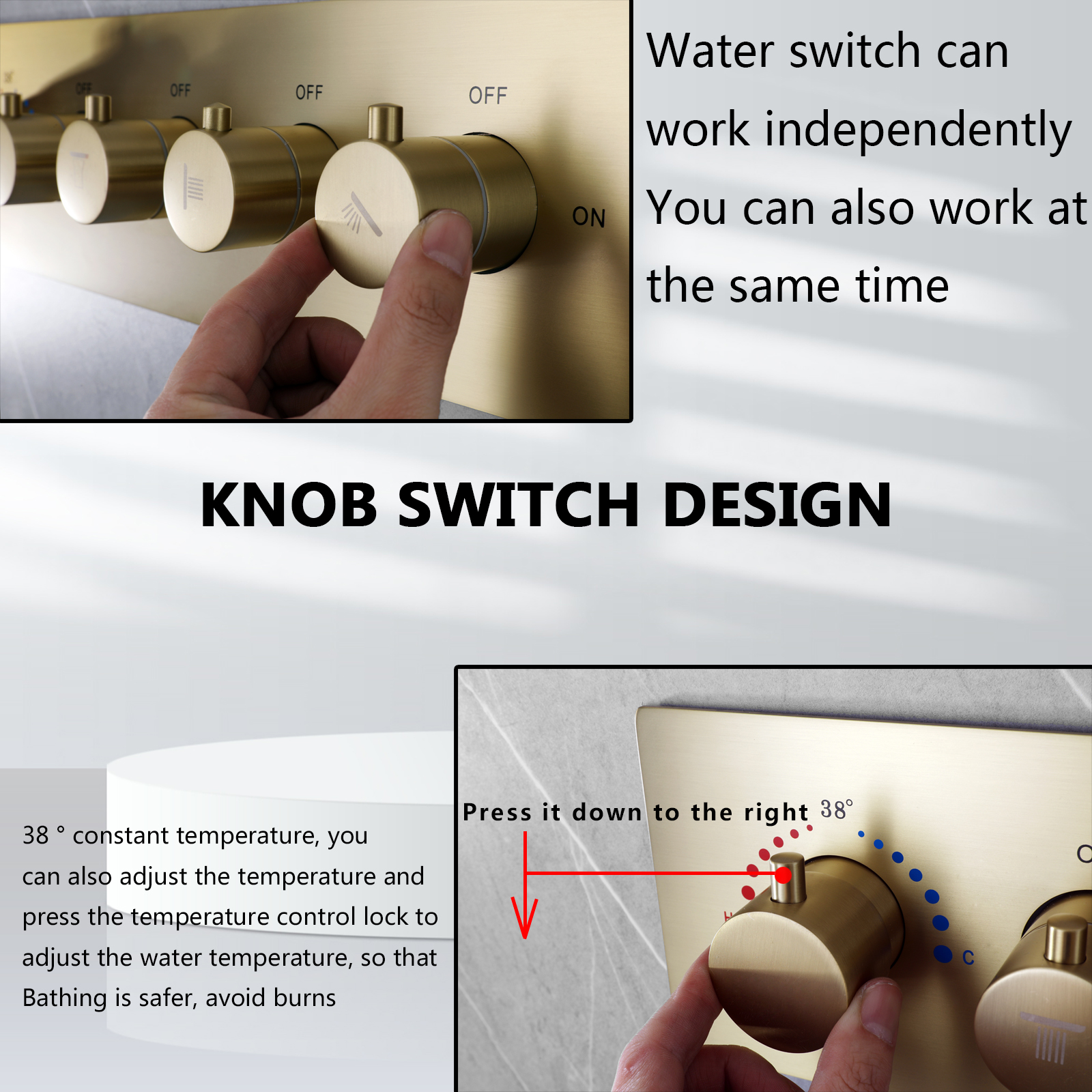 cabezal de ducha llevado