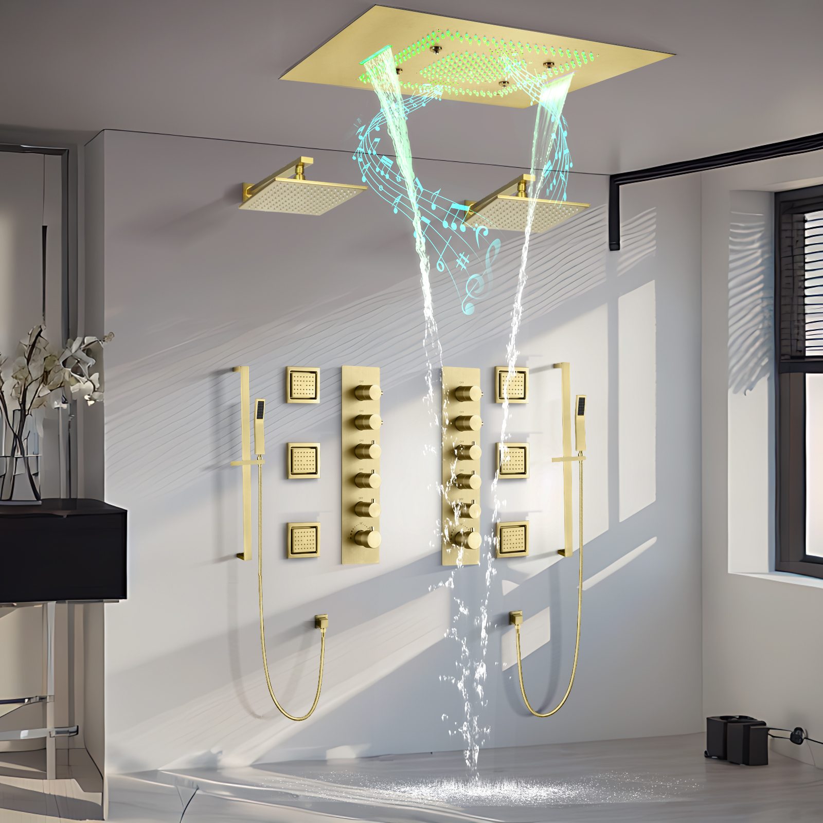 Transforme su experiencia de ducha con cabezales de ducha LED