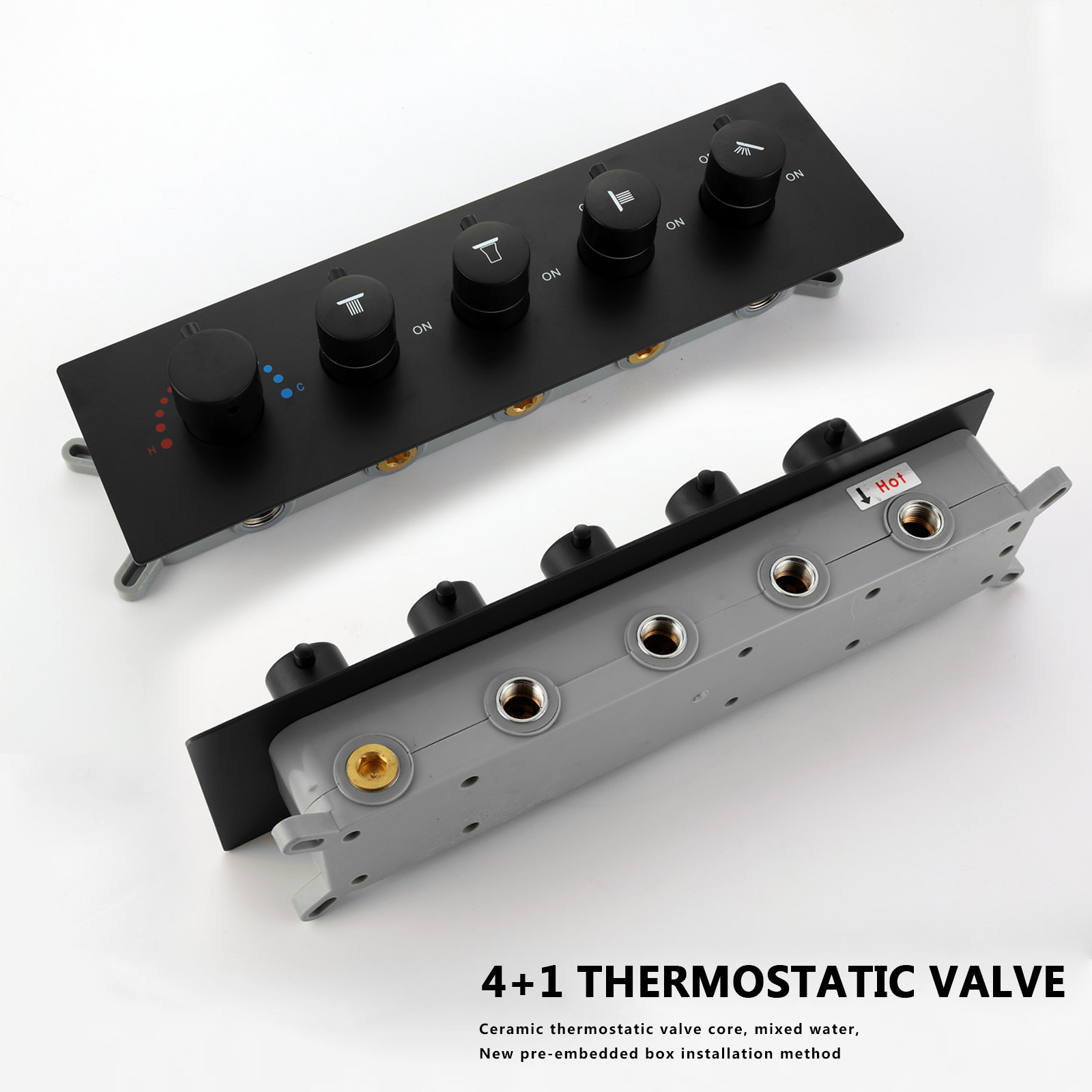 sistema de ducha montado en la pared