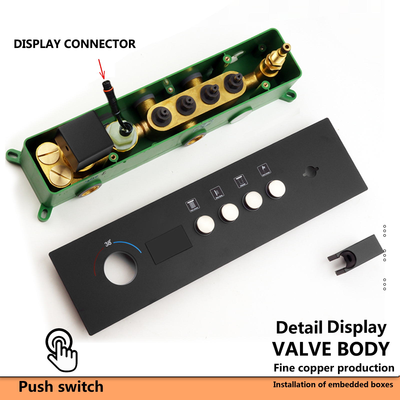 Ducha con pantalla digital