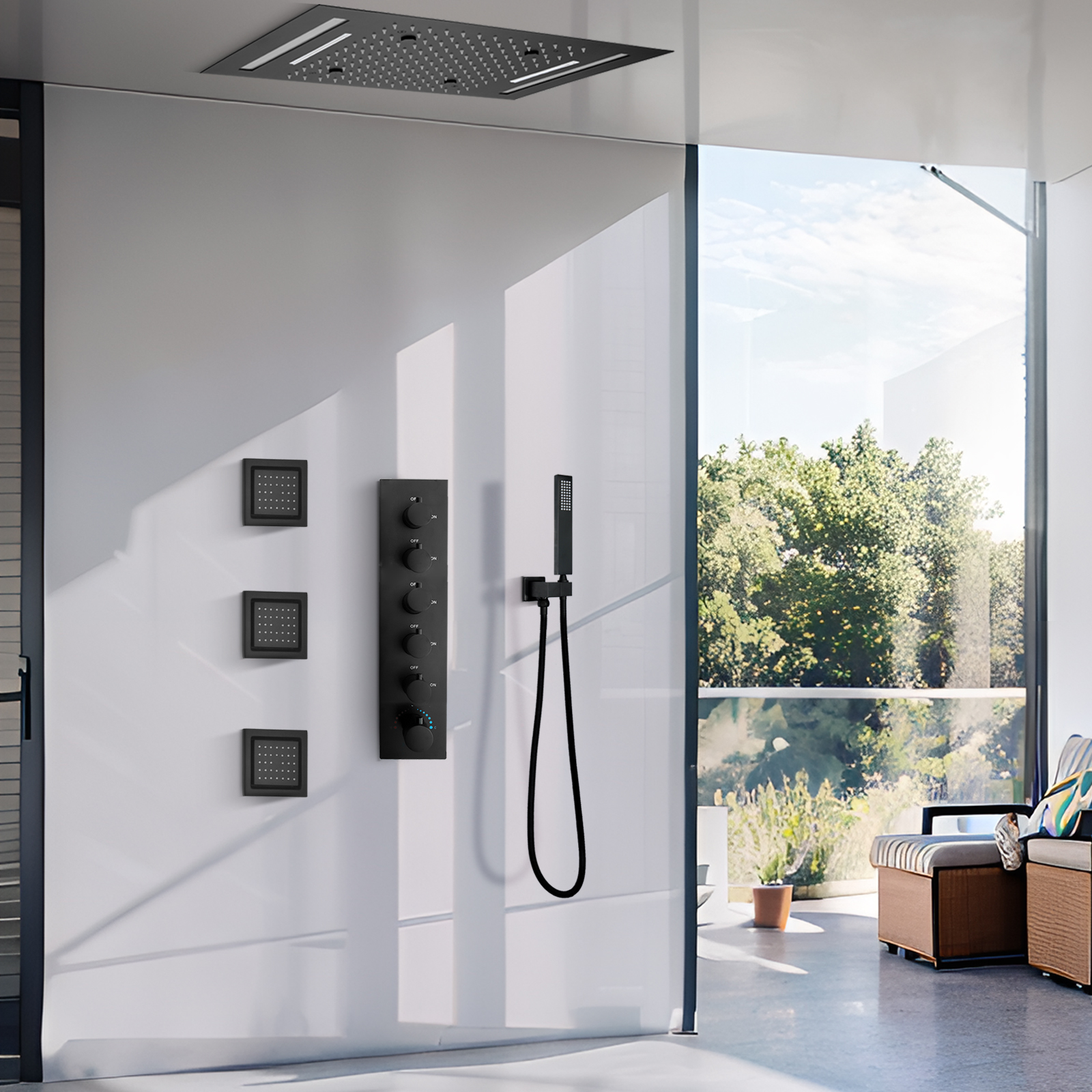 Sistema de ducha tipo lluvia