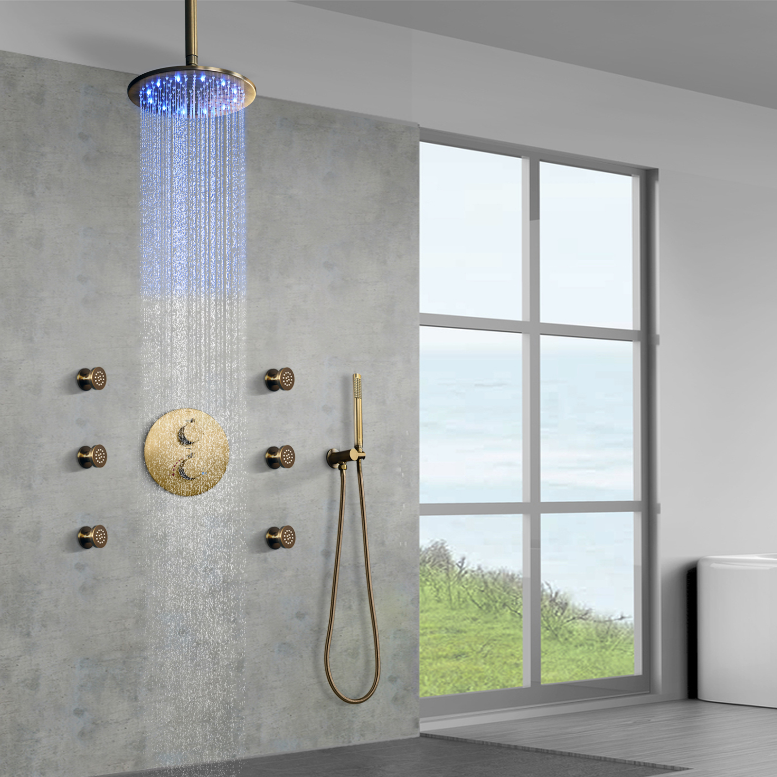 Ilumine su experiencia de ducha con cabezales de ducha LED
