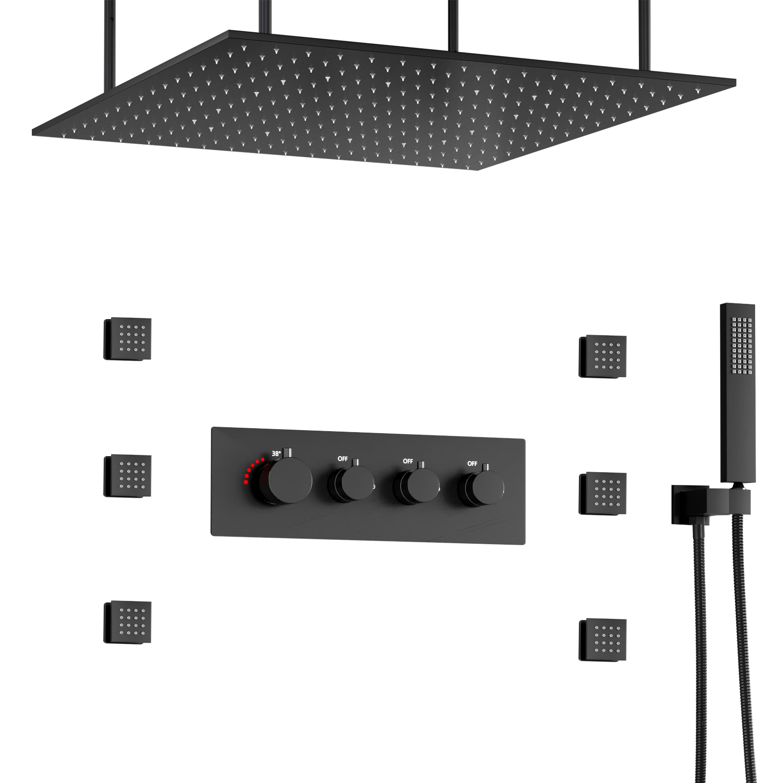 juegos de cabezales de ducha de lat&oacute;n