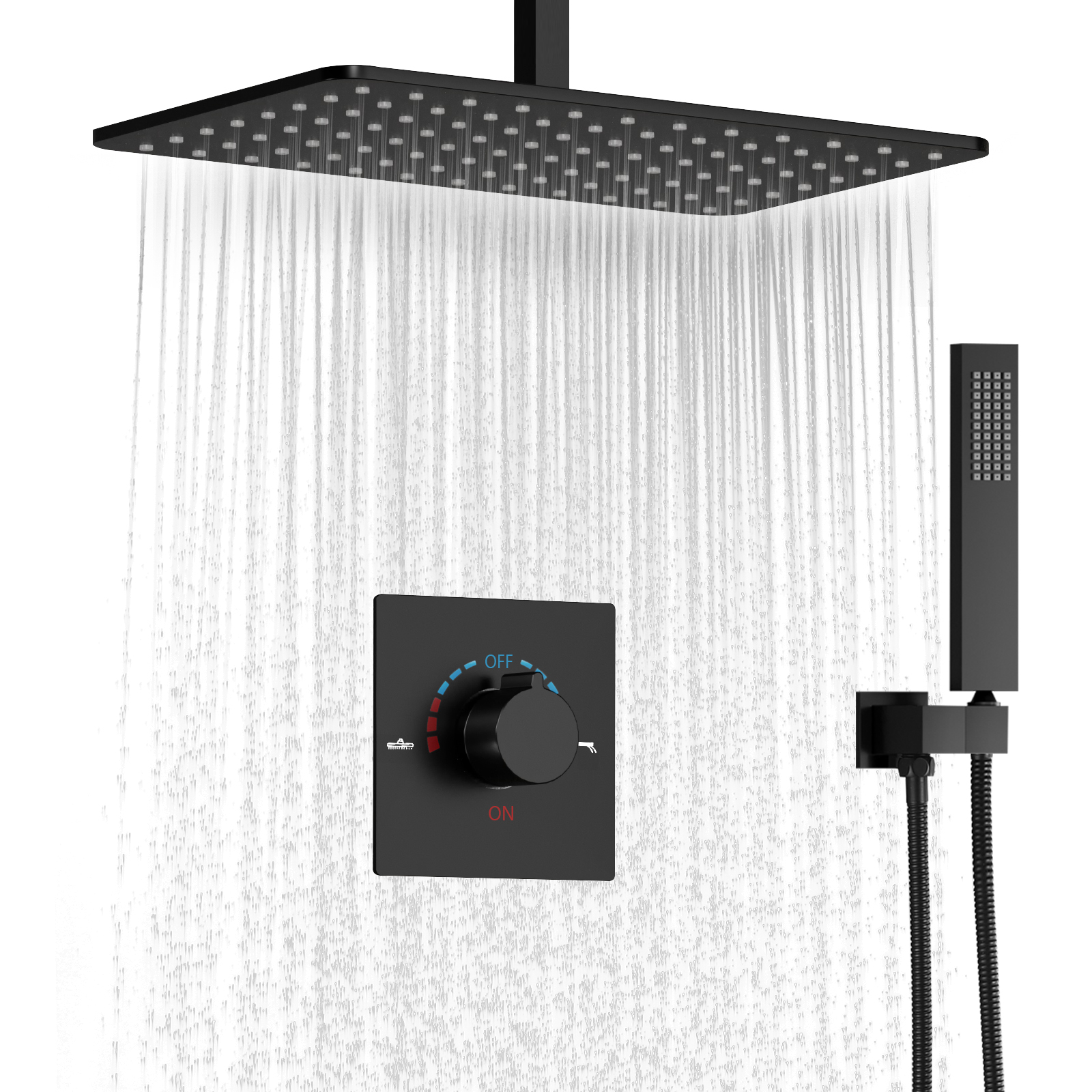 v&aacute;lvula de ducha de lluvia