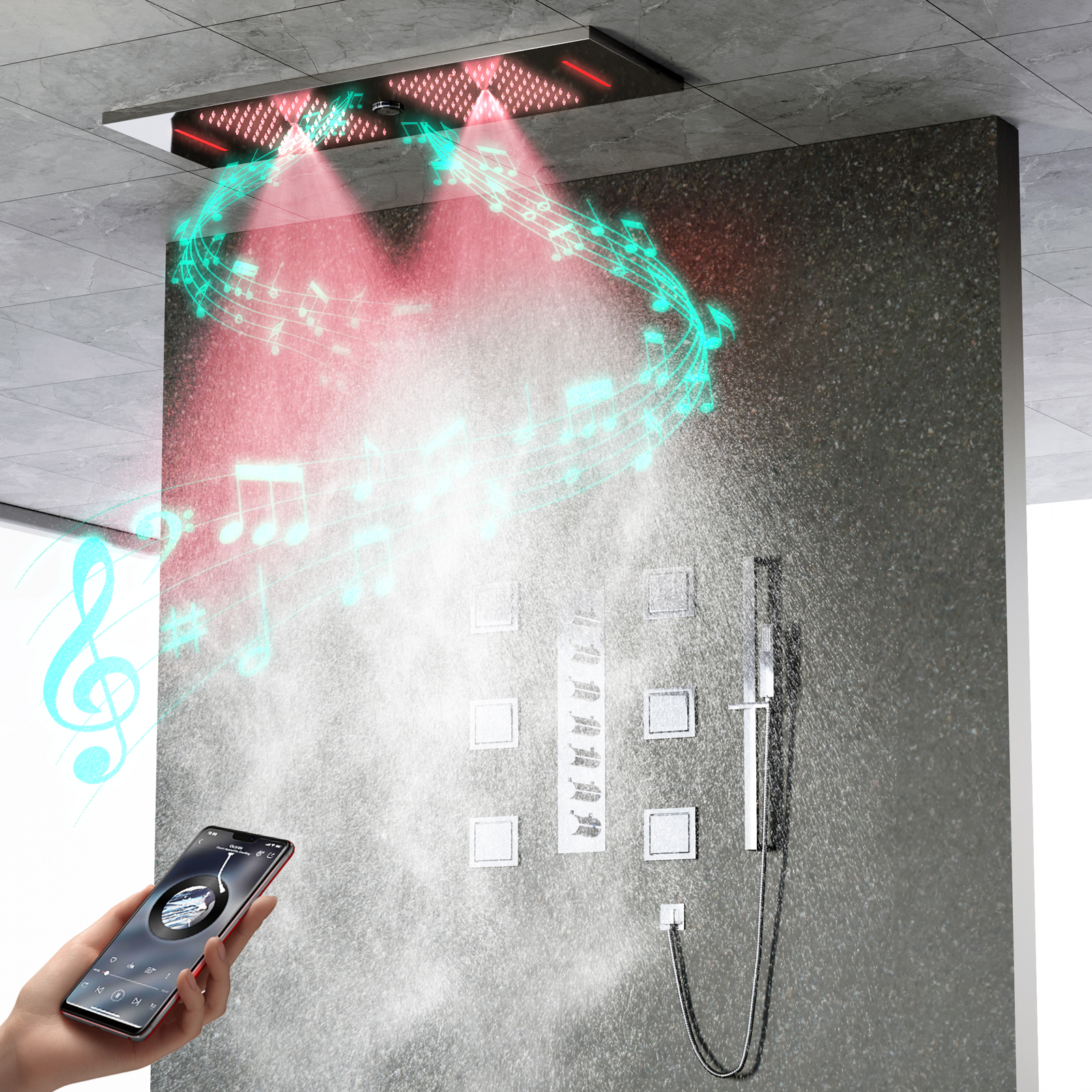 kit de sistema de cabezal de ducha