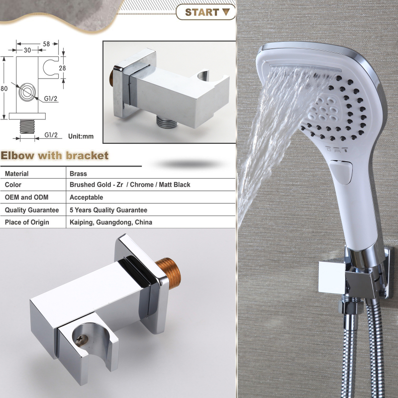 Mezclador de ducha oculto 500x360, conjunto de ducha Led, sistema de ducha Led atomizador de lluvia para SPA multifunción termostático