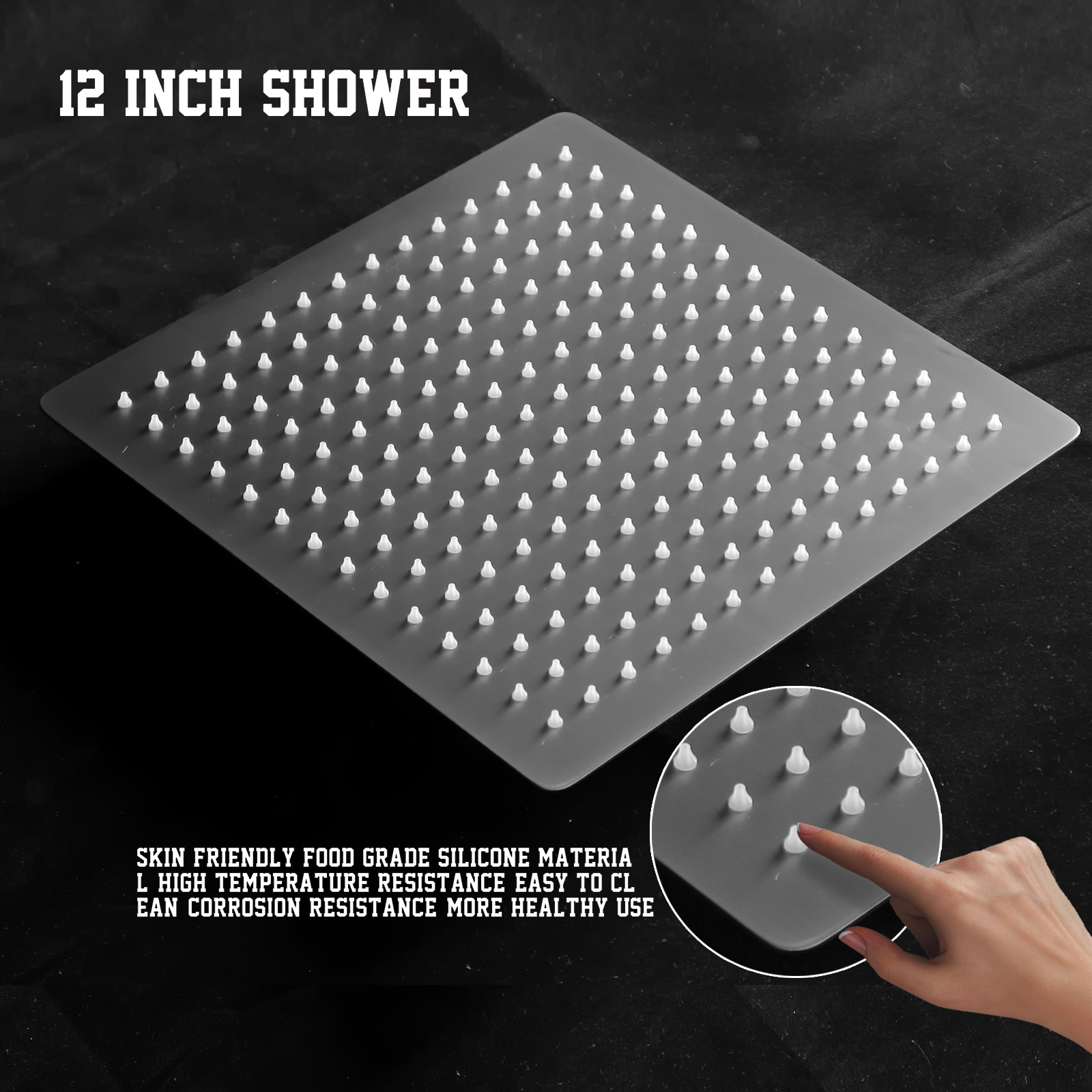 juego de cabezal de ducha y pomo