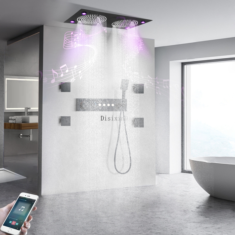 Cabezal de ducha LED, cabezal de ducha termostático, cabezal de ducha de acero inoxidable