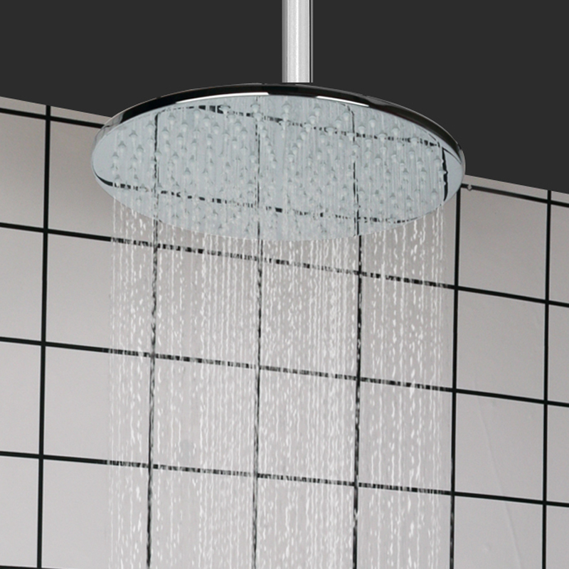 Gran oferta, grifos de ducha cromados pulidos de 25x25cm, grifos de ducha de alta gama con elevación para baño, lluvia