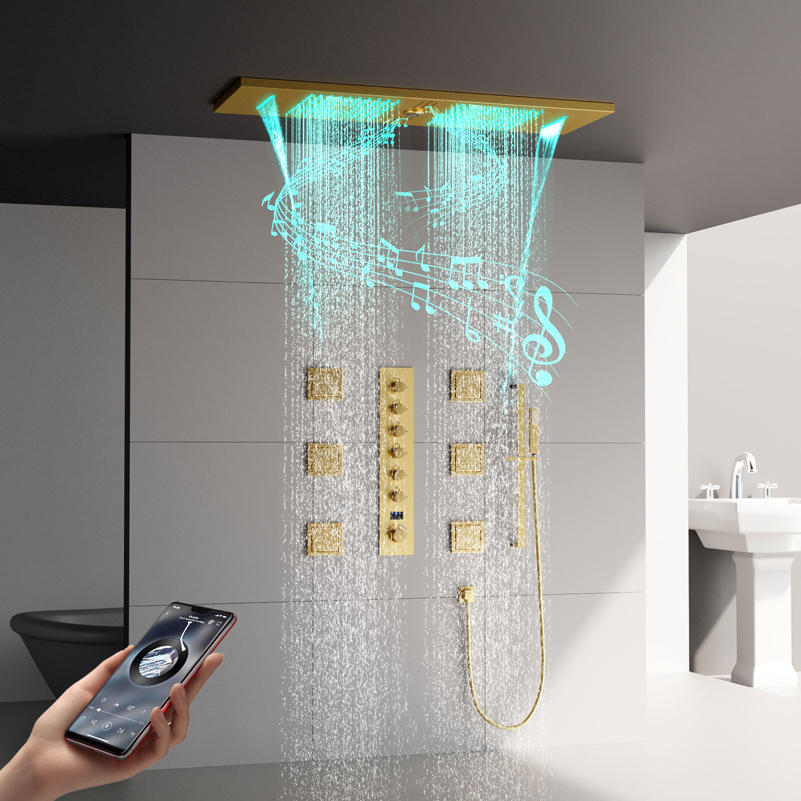 Juego de mezclador de ducha