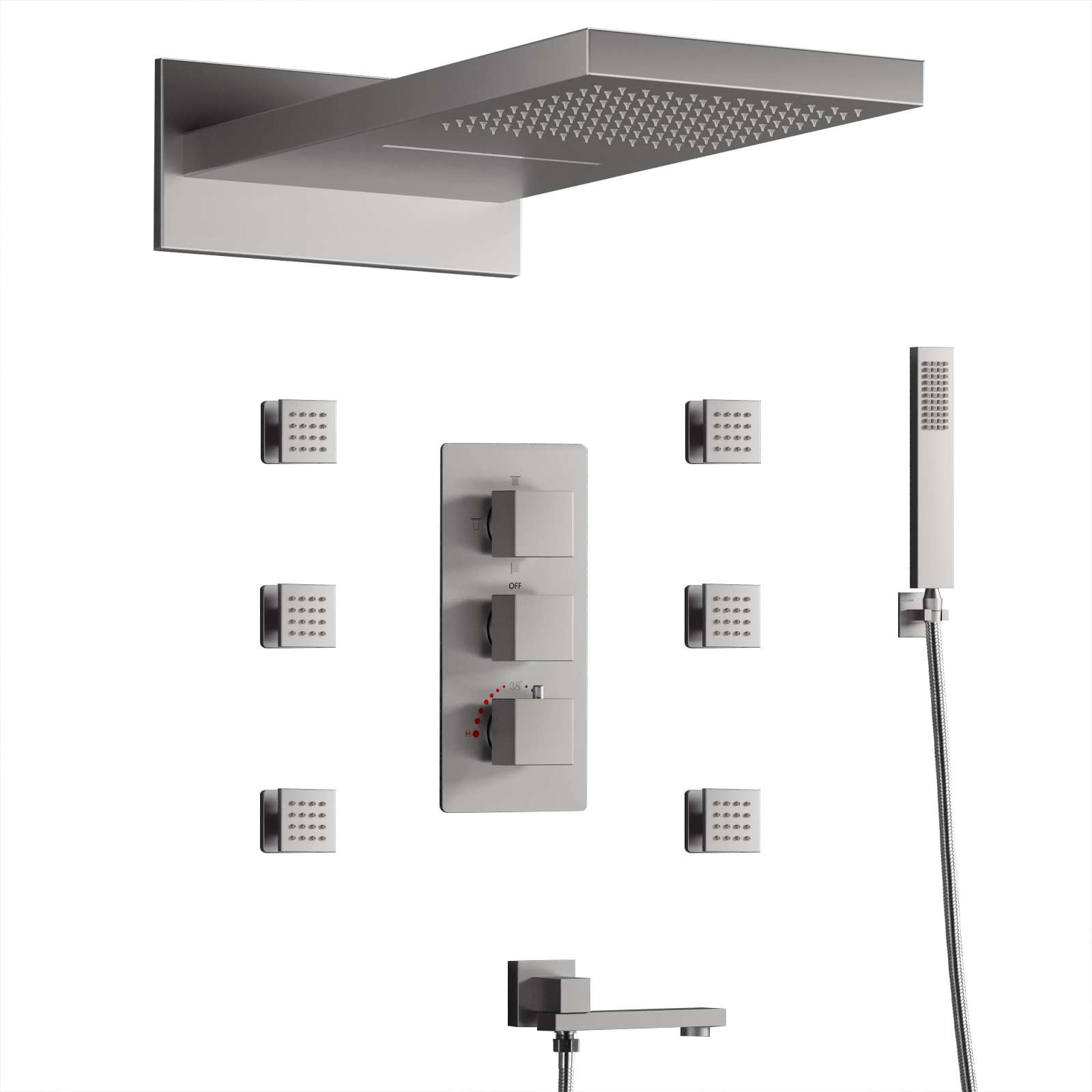 v&aacute;lvula de ducha de templado