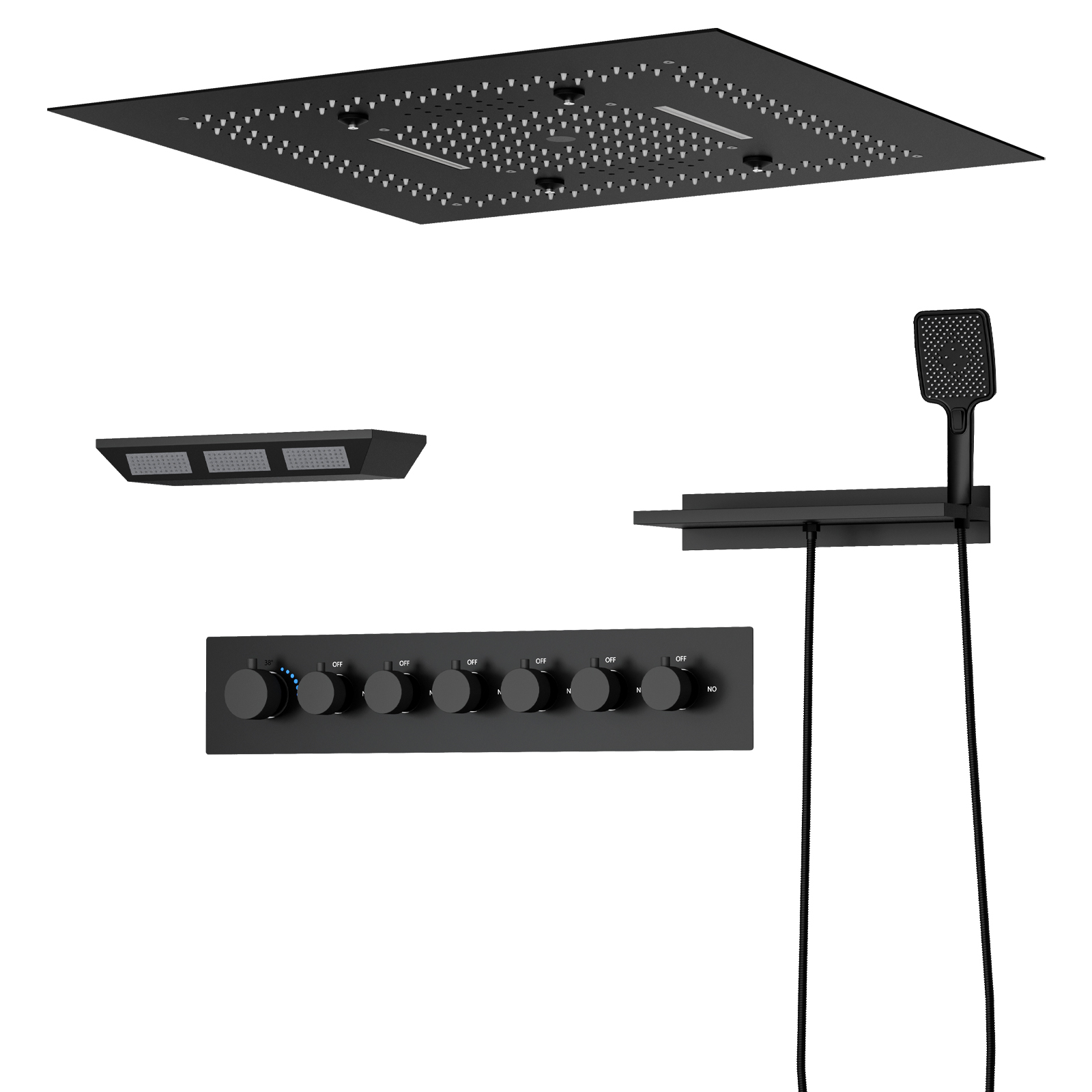 Rociador de ducha empotrado