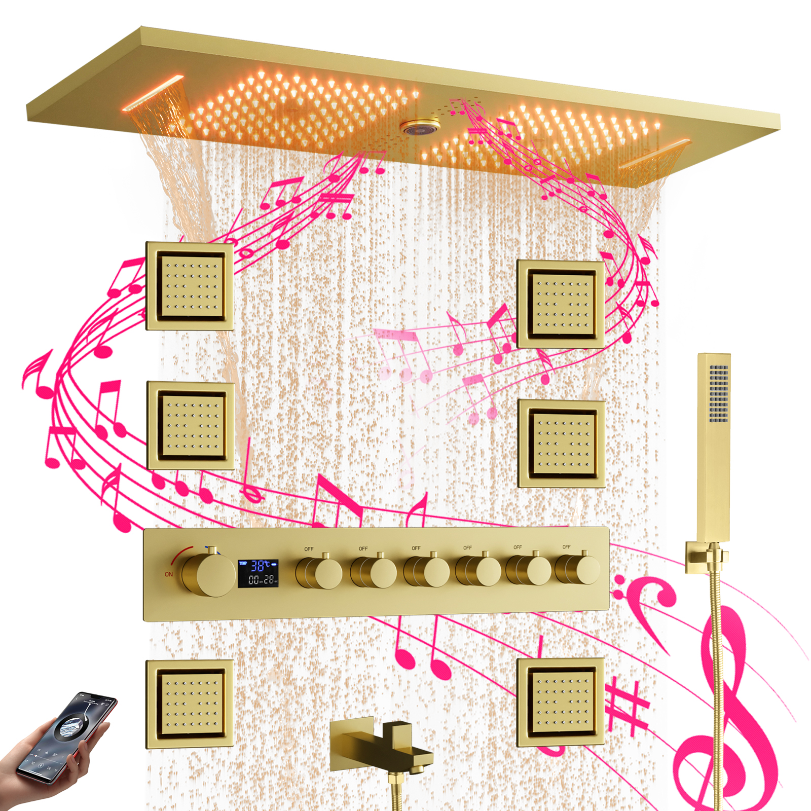 Transforme su baño en un spa con el sistema de juego de ducha perfecto