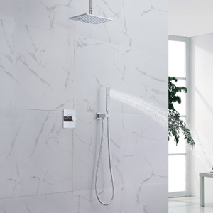 Cabezal de ducha LED de moda con duchas portátiles, sistema de ducha de lluvia de baño cromado, tubos NPT 1/2 para estándar de América del Norte