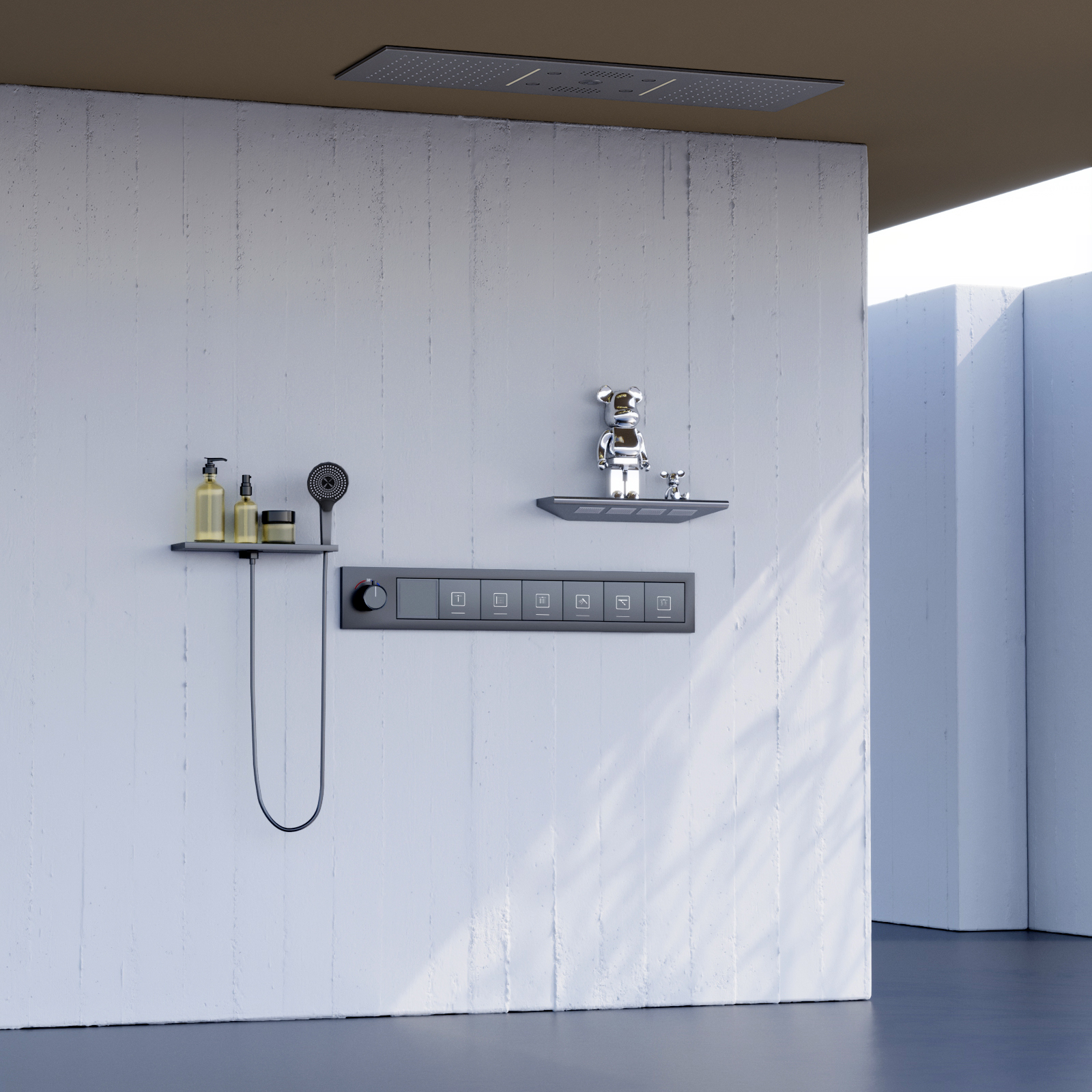 juego de cabezal de ducha multifunci&oacute;n