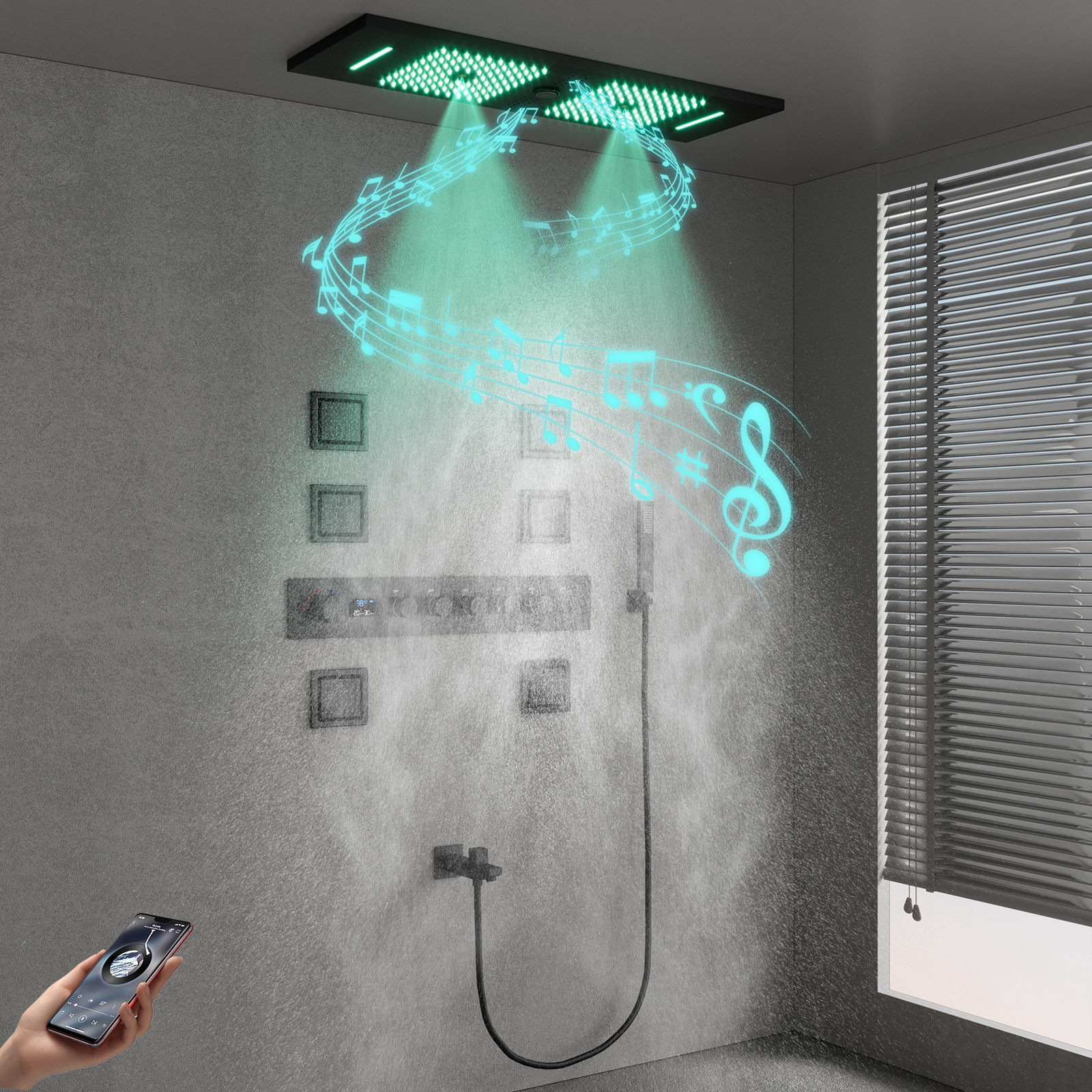 sistema de v&aacute;lvula de ducha