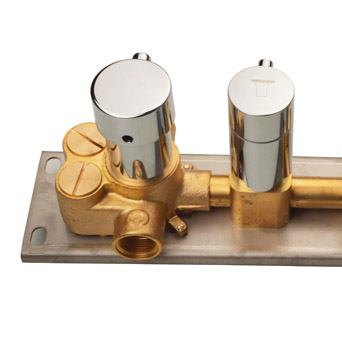 Válvula de ducha termostática oculta empotrada en la pared, accesorios de ducha multifunción, tubos NPT 1/2 para estándar de América del Norte