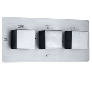 Grifo de ducha de pared incorporado, caja empotrada oculta, válvula mezcladora multifunción, accesorios para el cuerpo del interruptor de ducha cuadrado