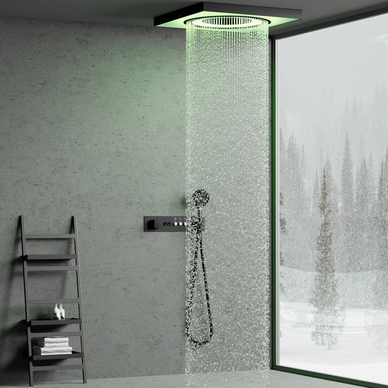 conjunto de ducha de cabeza